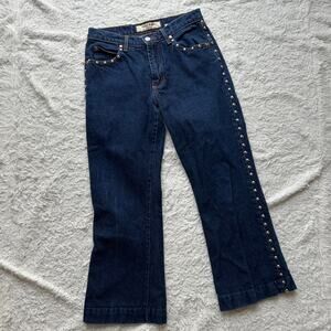 Paris Blues Silver Studded Kickflare Jeans Size 5